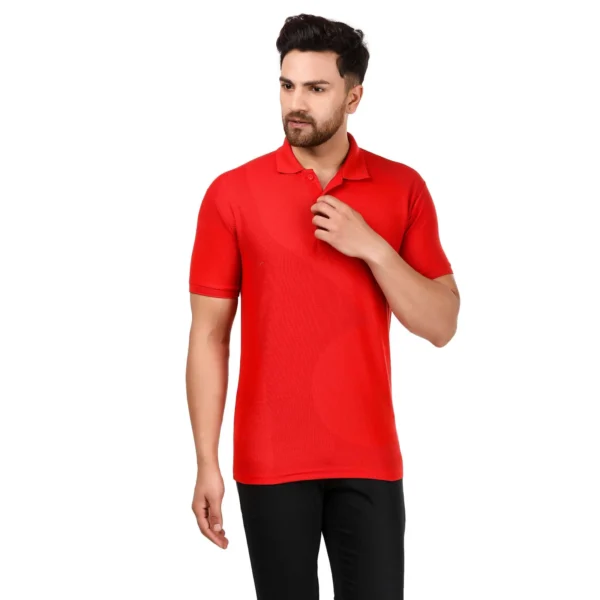 Personalized Spun Polyester Polo T-Shirt Honeycomb Knit Unisex - Image 4
