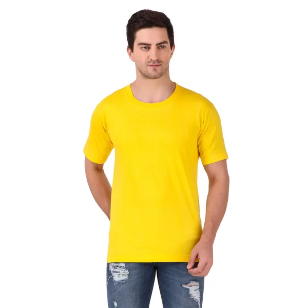 Round Neck T-Shirt 100% Cotton Classic Unisex Tee - Image 12