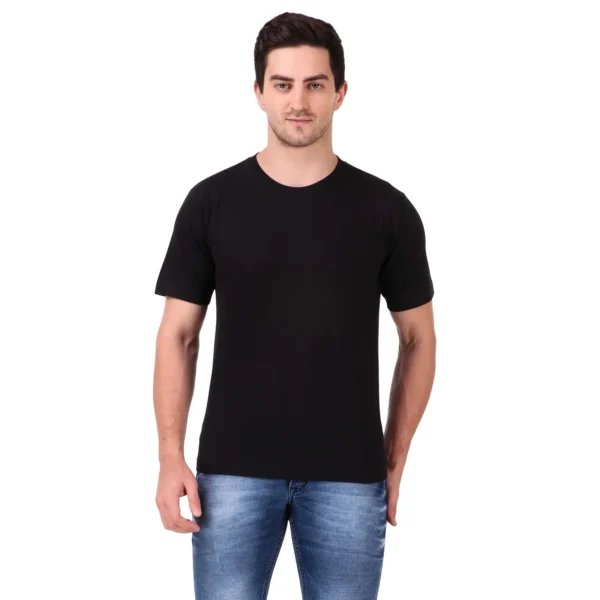 Round Neck T-Shirt 100% Cotton Classic Unisex Tee - Image 11