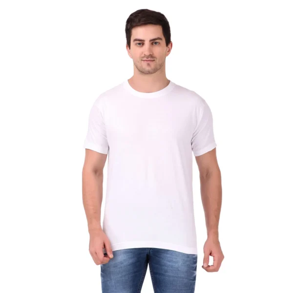 Round Neck T-Shirt 100% Cotton Classic Unisex Tee - Image 10