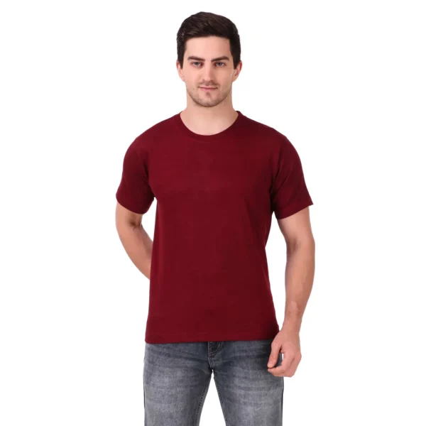Round Neck T-Shirt 100% Cotton Classic Unisex Tee - Image 8