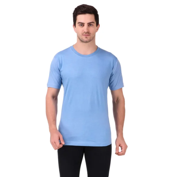 Round Neck T-Shirt 100% Cotton Classic Unisex Tee - Image 5